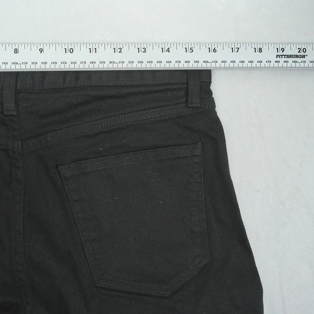 Uniqlo Jeans Mens 30x32 Black Slim Straight Selvedge Denim Middle Rise 452523